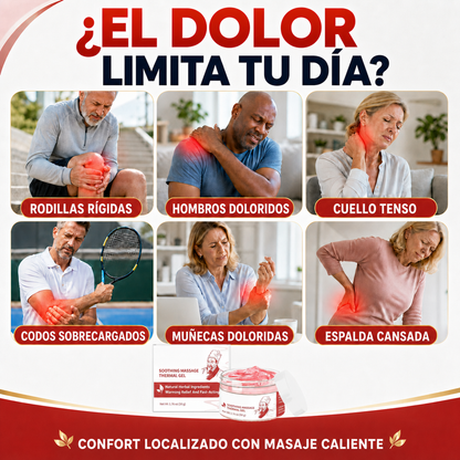 Gel térmico de masaje calmante | Confort cálido herbal para músculos y articulaciones-WH