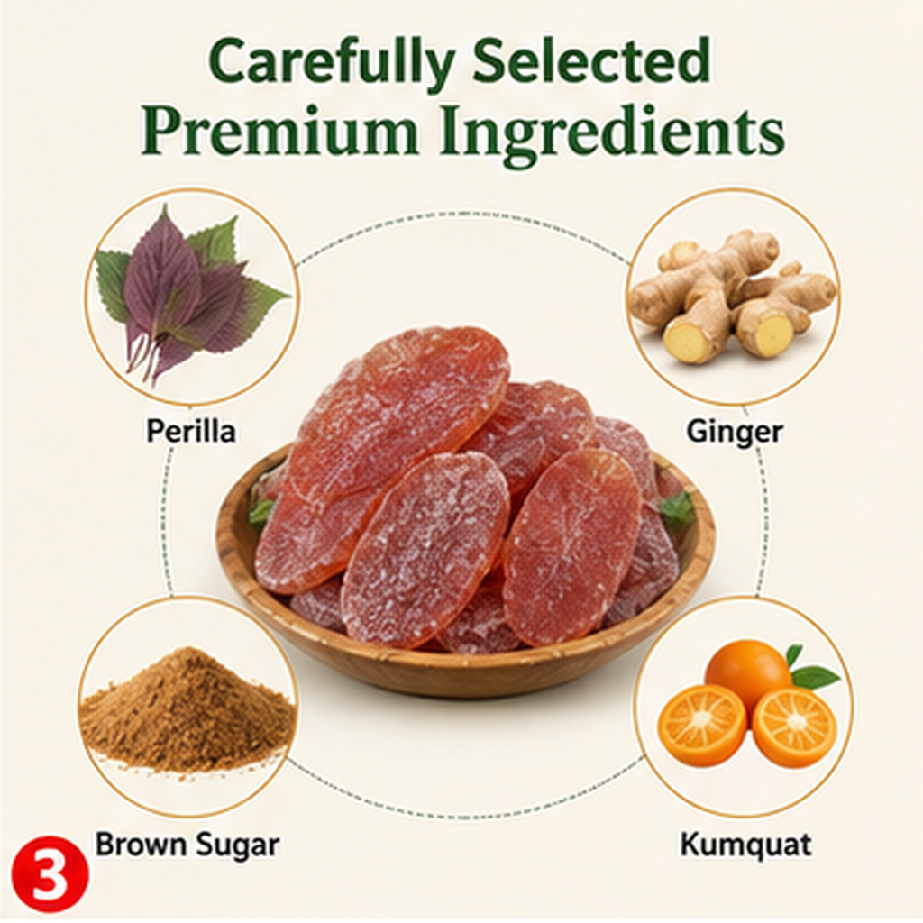 Perilla Ginger Slices | Premium Herbal Wellness Snack for Daily Balance & Vitality-WH