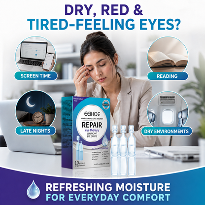 Single Use Repair Eye Drops – Soothe Red Eyes, Fix Blurry Cloudy Vision, Gentle Support for Cataract & Glaucoma-WH