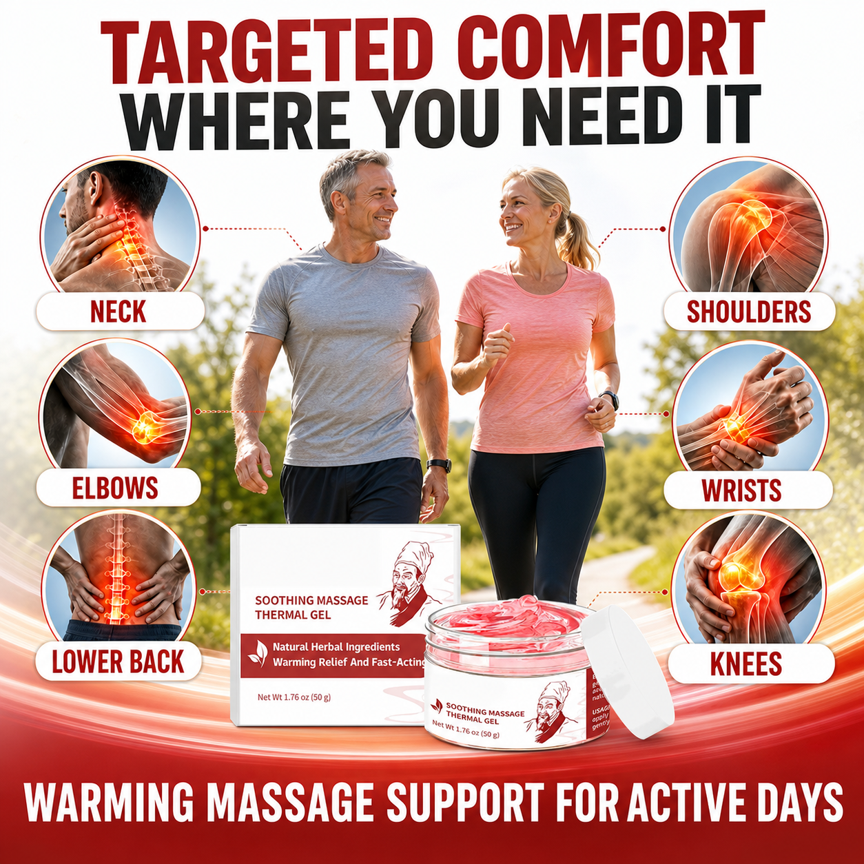 Soothing Massage Thermal Gel | Herbal Warming Comfort for Muscles & Joints-WH