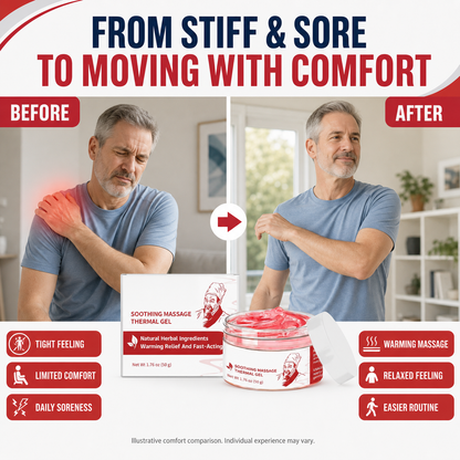 Soothing Massage Thermal Gel | Herbal Warming Comfort for Muscles & Joints-WH