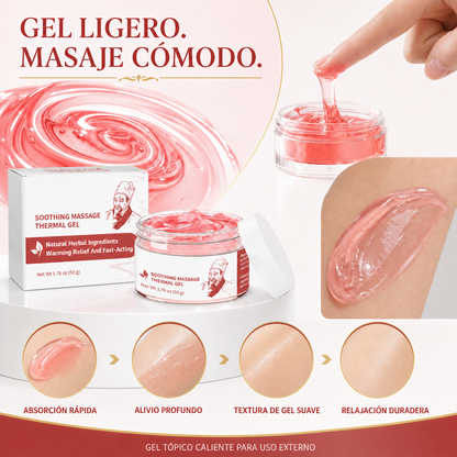 Gel térmico de masaje calmante | Confort cálido herbal para músculos y articulaciones-WH