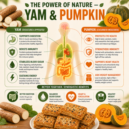 Guilt-Free Yam & Pumpkin Crisps | 100% Plant-Based Superfood Snack  -$AC