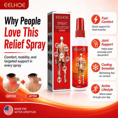 EELHOE™ Rapid Comfort Spray – Targeted Muscle & Joint Support Formula-WH