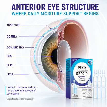 Single Use Repair Eye Drops – Soothe Red Eyes, Fix Blurry Cloudy Vision, Gentle Support for Cataract & Glaucoma-WH