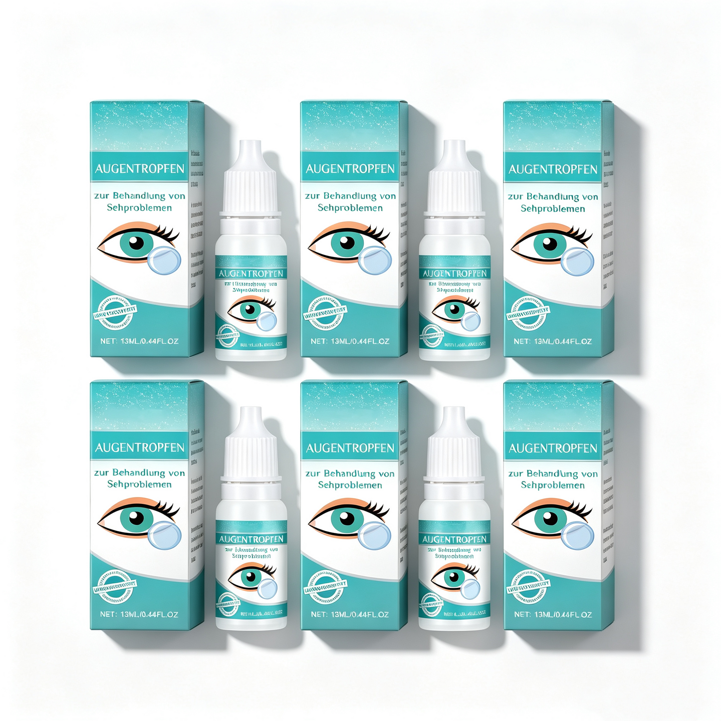 Professional Medical Eye Drops - Hydrating Eye Care Solution for Dry Eyes, Irritation & Eye Fatigue-WH