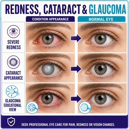 Single Use Repair Eye Drops – Soothe Red Eyes, Fix Blurry Cloudy Vision, Gentle Support for Cataract & Glaucoma-WH