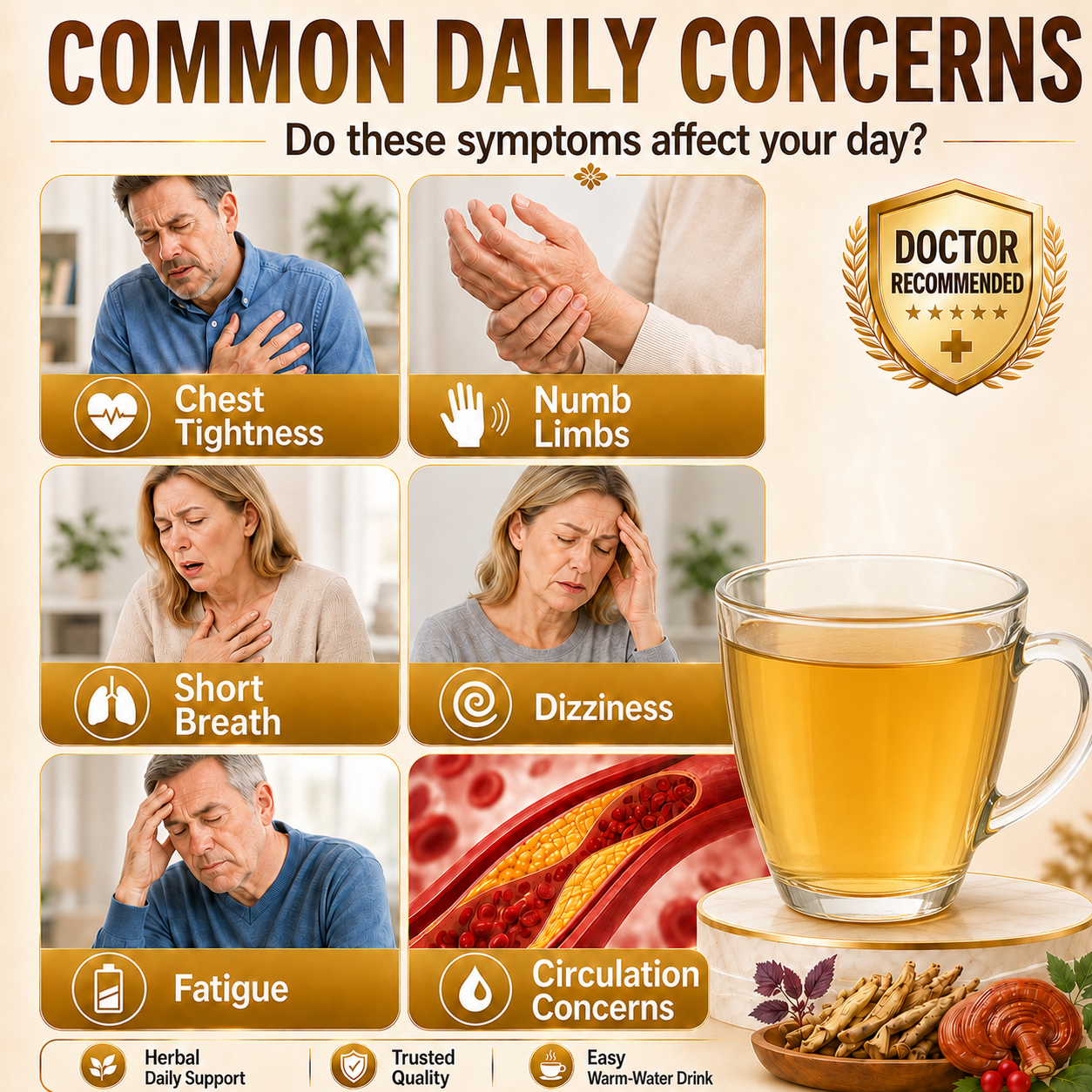 Daily Herbal Support for Heart & Circulation-YH
