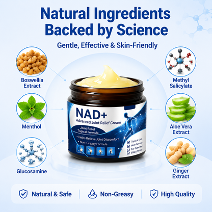 NAD+ Advanced Joint Relief Cream | Advanced Topical Formula for Joint Comfort & Flexible Movement-WH