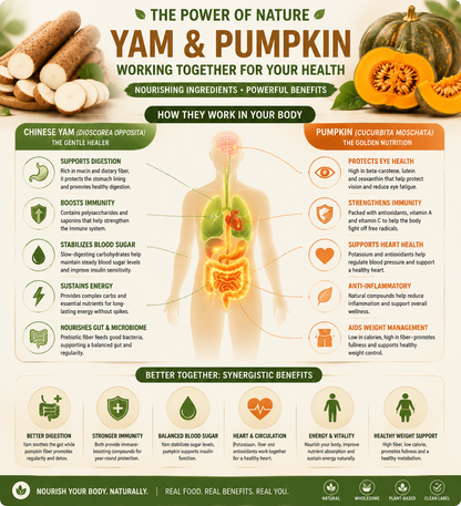 Yam & Pumpkin Crisps - 0 Sugar Added, Never Fried, Plant-Based Healthy Snack-WH
