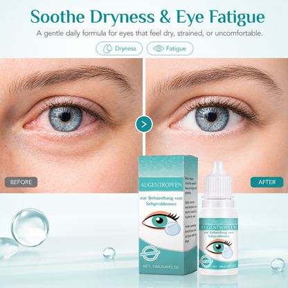 Professional Medical Eye Drops - Hydrating Eye Care Solution for Dry Eyes, Irritation & Eye Fatigue-WH