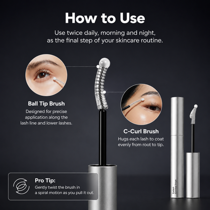 Jumbo 15ML Lash Enhancing Serum | Peptide + Biotin Dual-Brush Formula for Fuller, Longer-Looking Lashes | Gentle & Prostaglandin-Free-YH