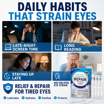 Daily Moisturizing Eye Drops | Refreshing Comfort for Dry, Tired-Feeling Eyes-YH