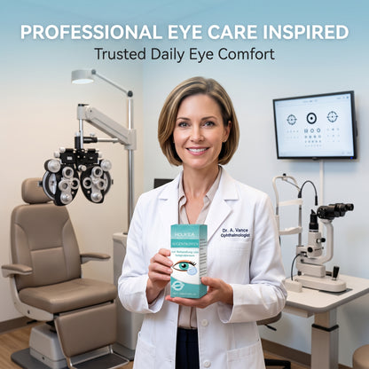 Professional Medical Eye Drops - Hydrating Eye Care Solution for Dry Eyes, Irritation & Eye Fatigue-CU