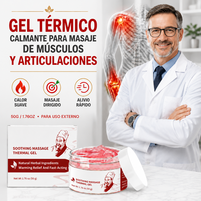 Gel térmico de masaje calmante | Confort cálido herbal para músculos y articulaciones-WH