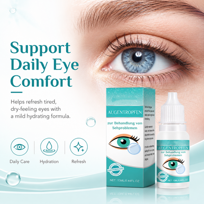 Professional Medical Eye Drops - Hydrating Eye Care Solution for Dry Eyes, Irritation & Eye Fatigue-WH