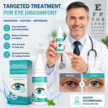 Professional Medical Eye Drops - Hydrating Eye Care Solution for Dry Eyes, Irritation & Eye Fatigue-WH