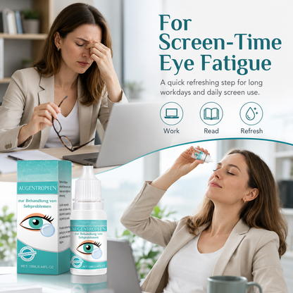 Professional Medical Eye Drops - Hydrating Eye Care Solution for Dry Eyes, Irritation & Eye Fatigue-WH